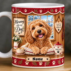Quilted snowy window mug-2